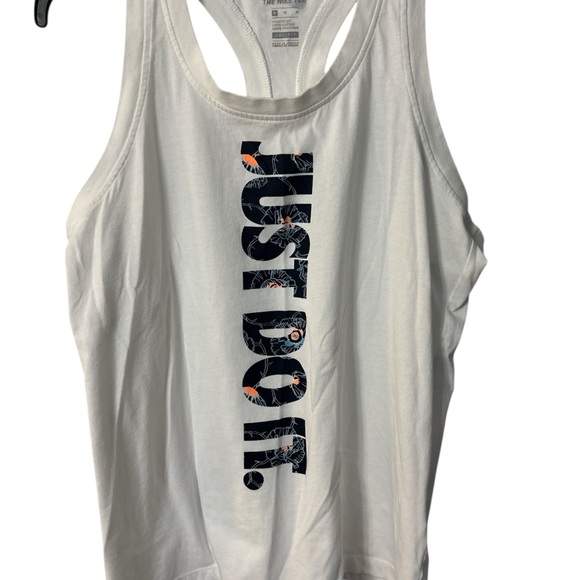 Nike Tops - Nike White Tank Top with Graphic Print
